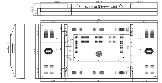 46寸3.5mm拼縫液晶拼接屏(圖3)