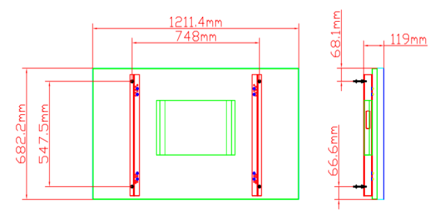 55寸1.7mm拼縫液晶拼接屏(圖2)